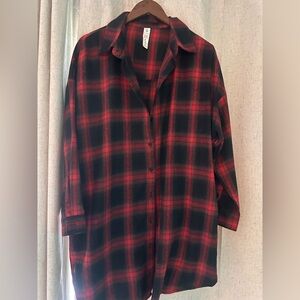 Red and Black Plaid Shirt